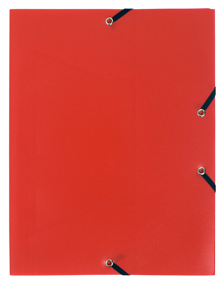 Chemise 3 rabats élastique polypropylène eco rouge