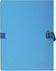 Chemise toile dos extensible rabat bleu clair