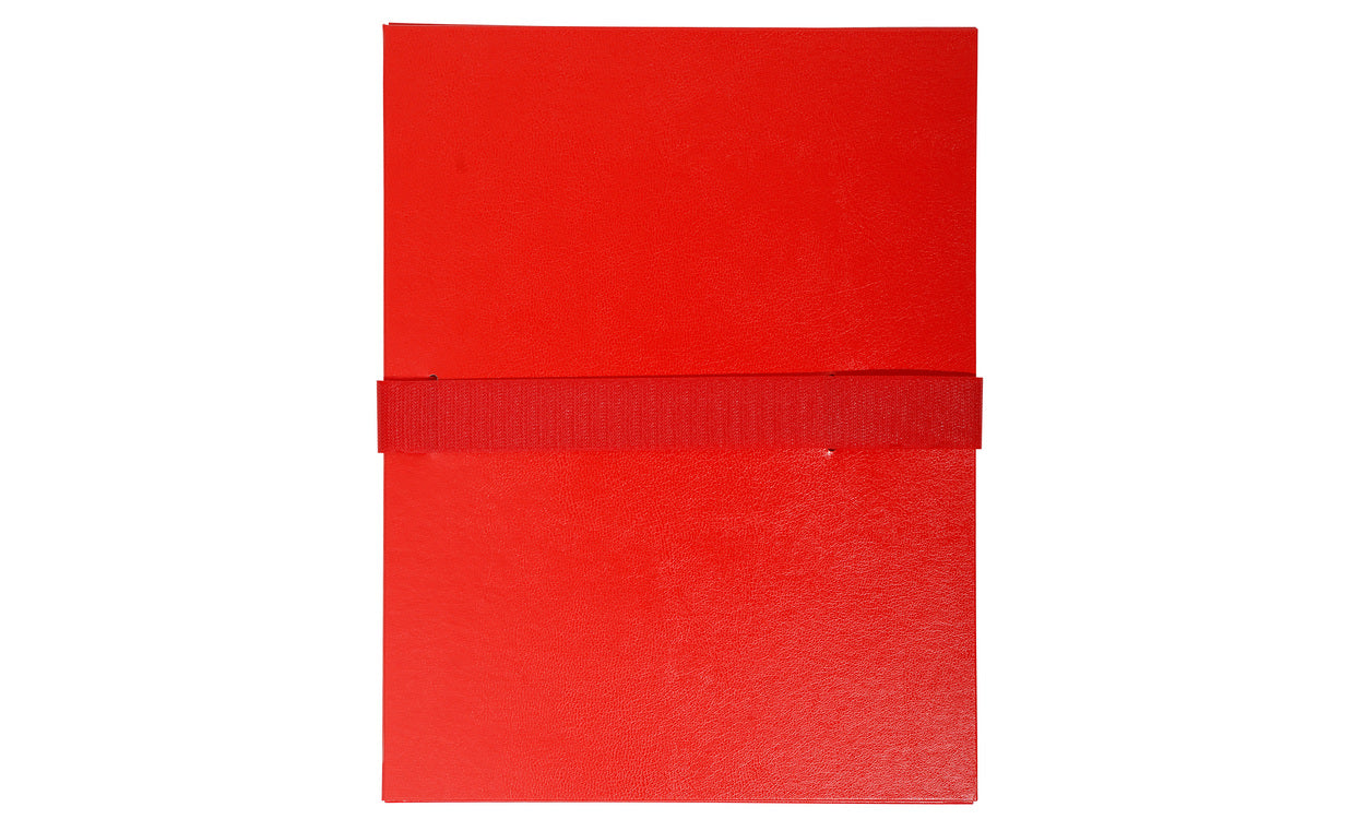 Chemise dos extensible rabat velcro rouge