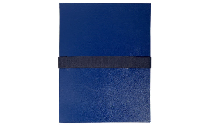 Chemise dos extensible rabat velcro bleu foncé