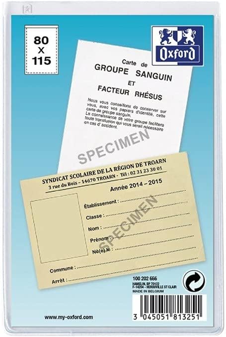 Etui de protection pvc 80x115