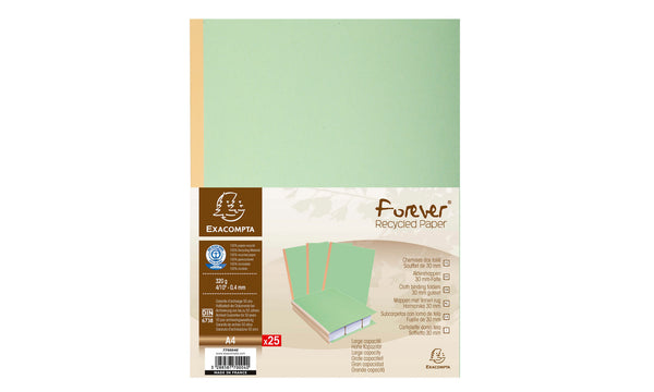 Chemise dos toile 320g vert p/25