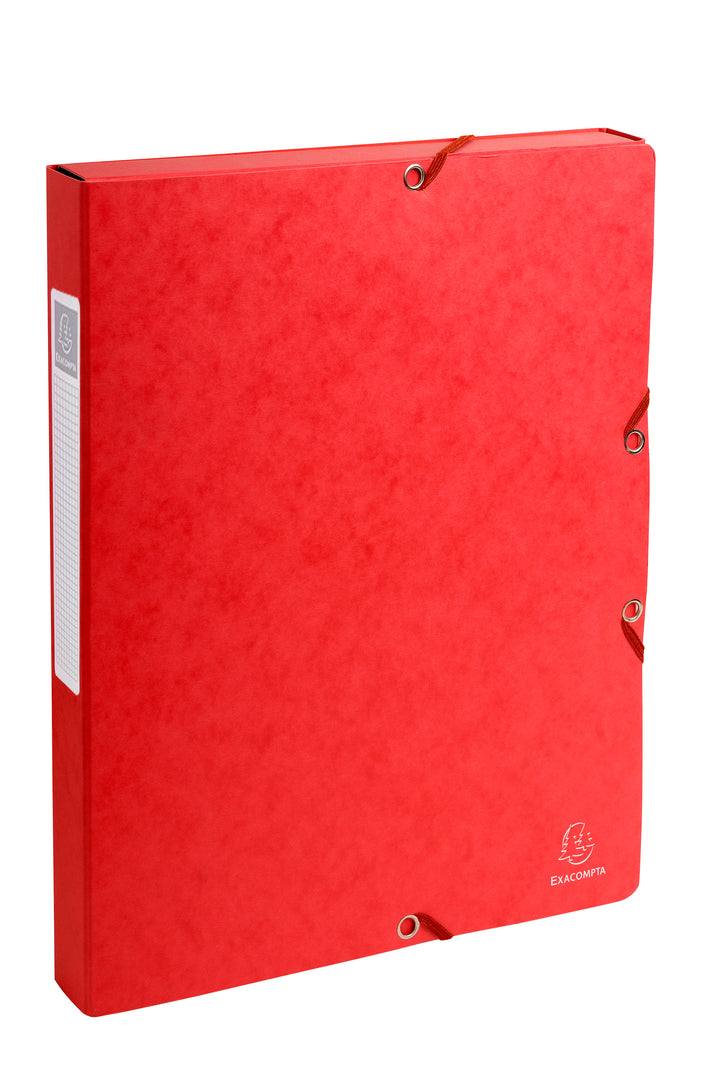 Boite de classement 7/10 dos 25mm rouge