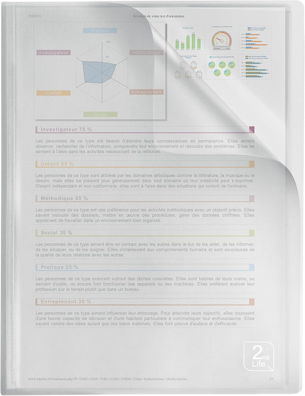 Porte-documents 40 vues 2nd Life - Incolore