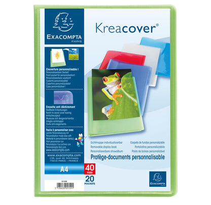 Protège document personnalisable kreacover 40vues- translucide
