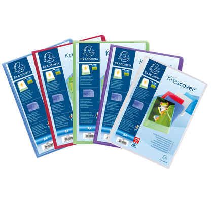 Protège document personnalisable kreacover 40vues- translucide