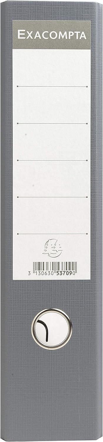 Classeur levier dos de 80 gris marbre