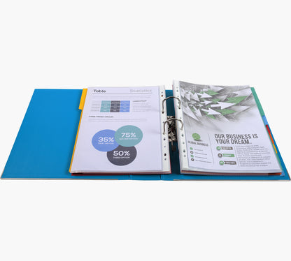 Classeur polypropylène premtouch dos de 80 bleu
