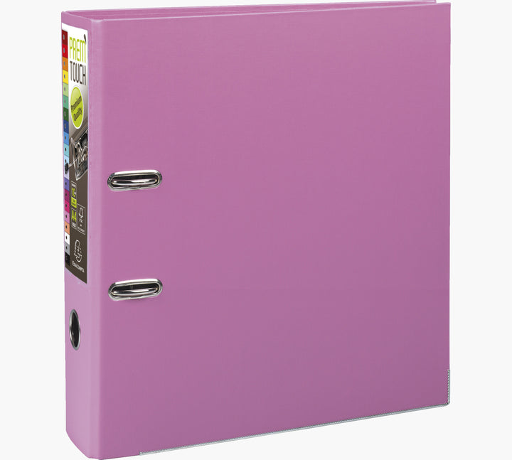 Classeur polypropylène premtouch dos de 80 rose