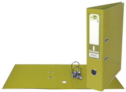Classeur liderpapel a4 dos 75 mm jaune