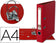 Classeur liderpapel a4 dos 52 mm rouge