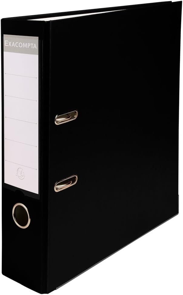 Classeur levier polypro dos de 75  noir