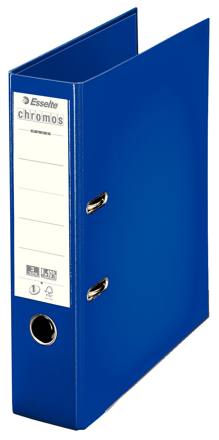Classeur levier Chromos Dos 80Mm bleu