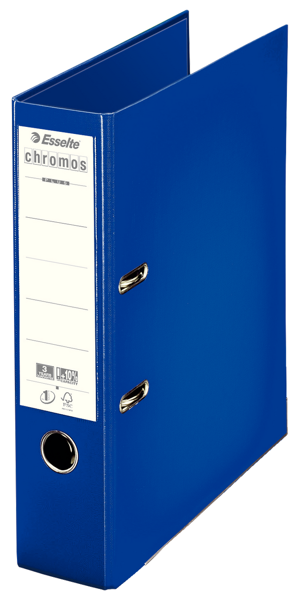 Classeur levier Chromos Dos 80Mm bleu
