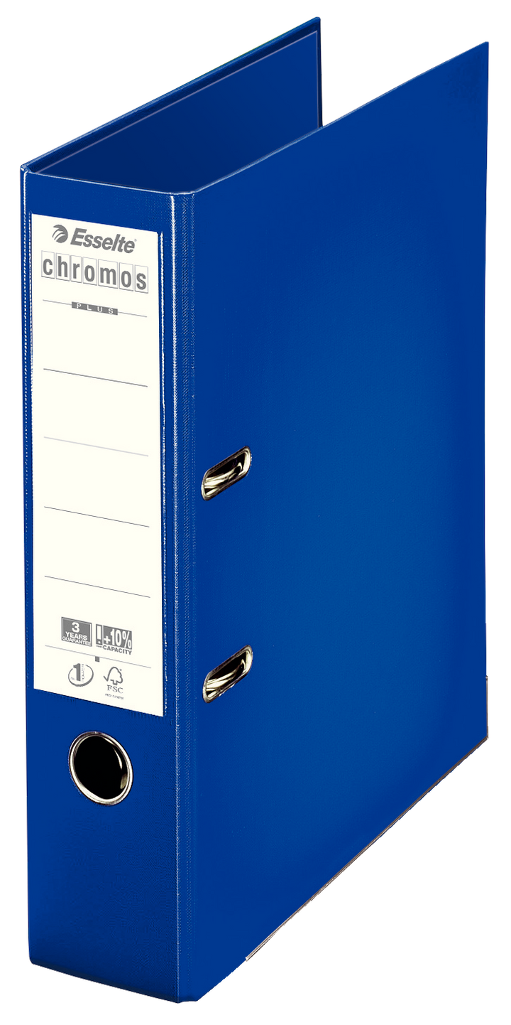 Classeur levier Chromos Dos 80Mm bleu