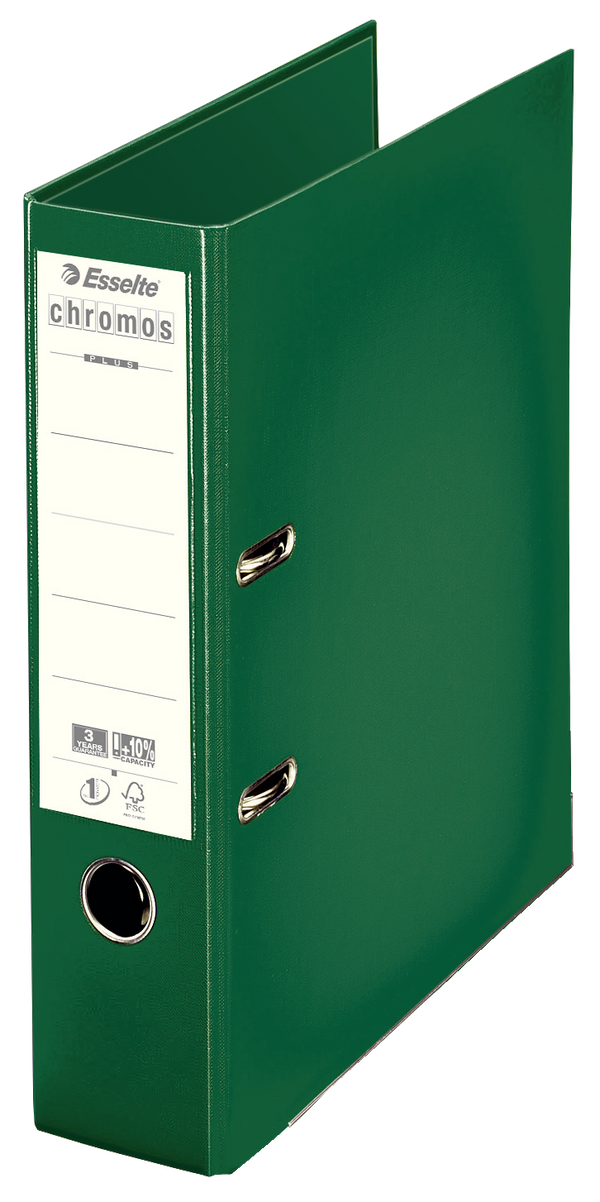 Classeur à levier chromos dos 80mm vert