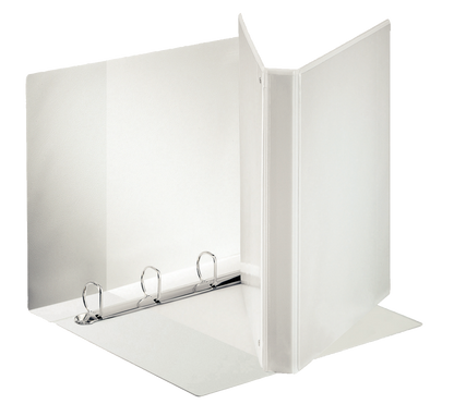 Classeur A4+ personnalisable 3 faces blanc 4anneaux 38mm