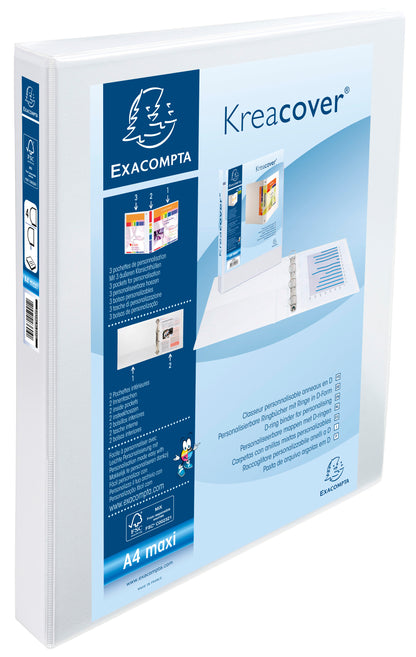 Classeur A4+ personnalisable 3 faces blanc dos 47mm