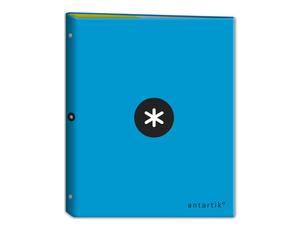 Classeur Antartik A4+ 4 Anneaux 40mm bleu