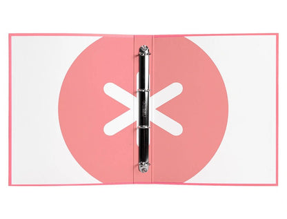 Classeur Antartik A4+ 4 Anneaux 40mm Corail
