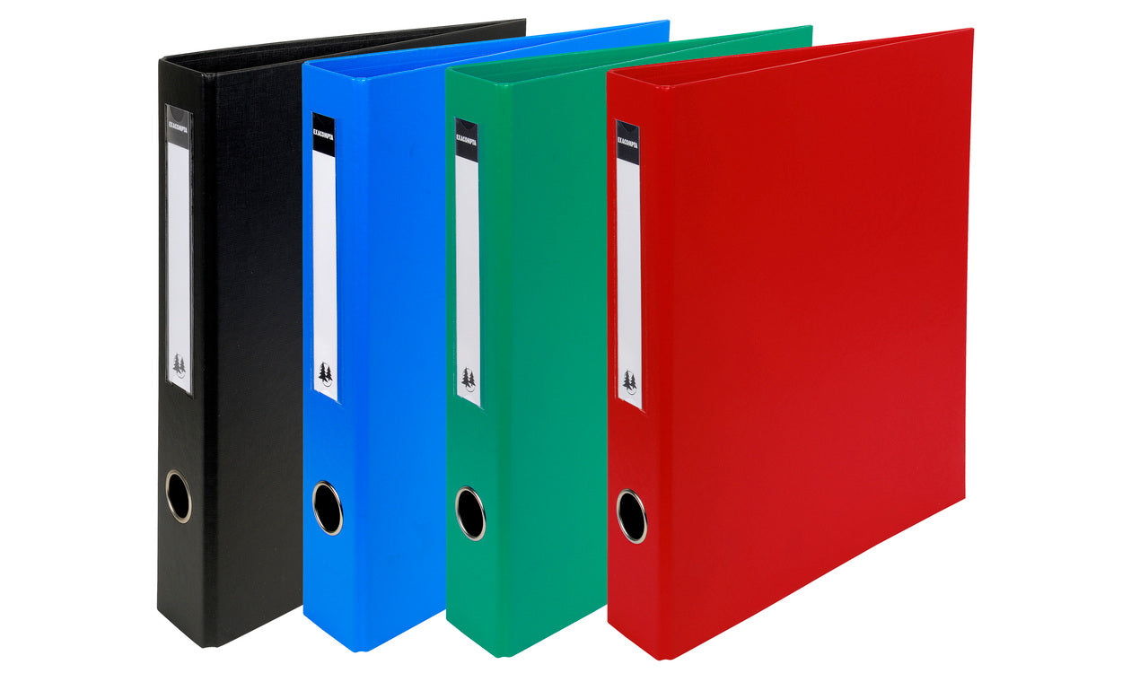 Classorti dos de 50 pvc 4 anneaux d exacompta noir