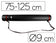 Tube porte-plans télescopique noir - 75-125 cm
