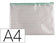 Pochette zip 32x23.5cm-vert translucide
