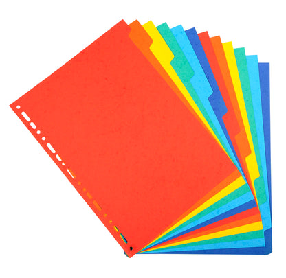 Intercalaires A4 carte 3/10  12 positions