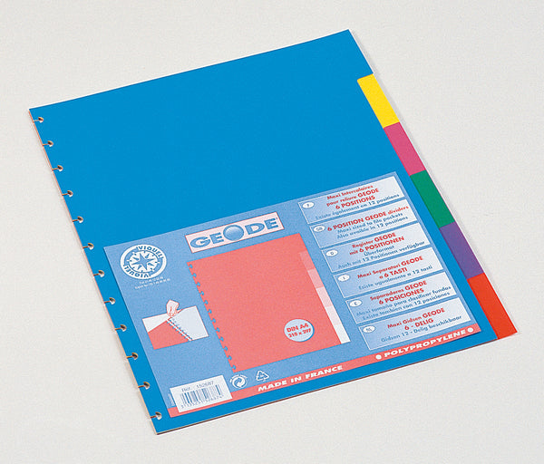 Intercalaires A4+ maxi pour geode 6 touches