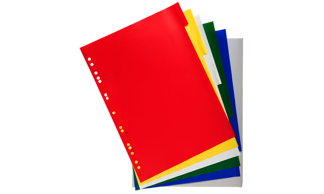 Intercalaires a4 polypro 12/100e 6t
