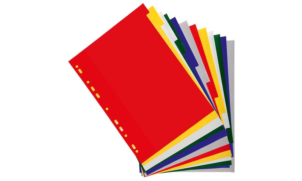Intercalaires a4 polypro 12/100e 12t