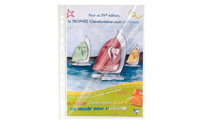 Pochette perforée A4 ouverture en coin polypro 6/100 -sachet de 10