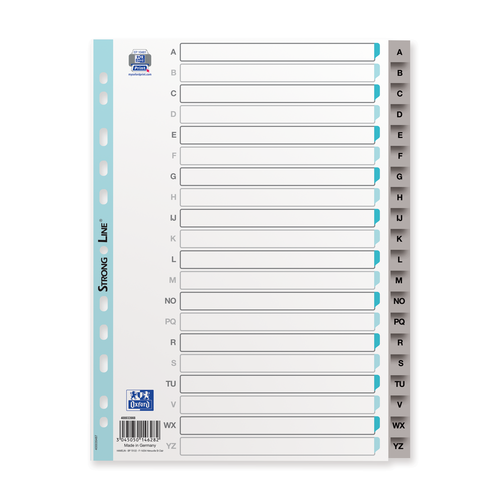 Intercalaires a4 20t alpha pp12/100