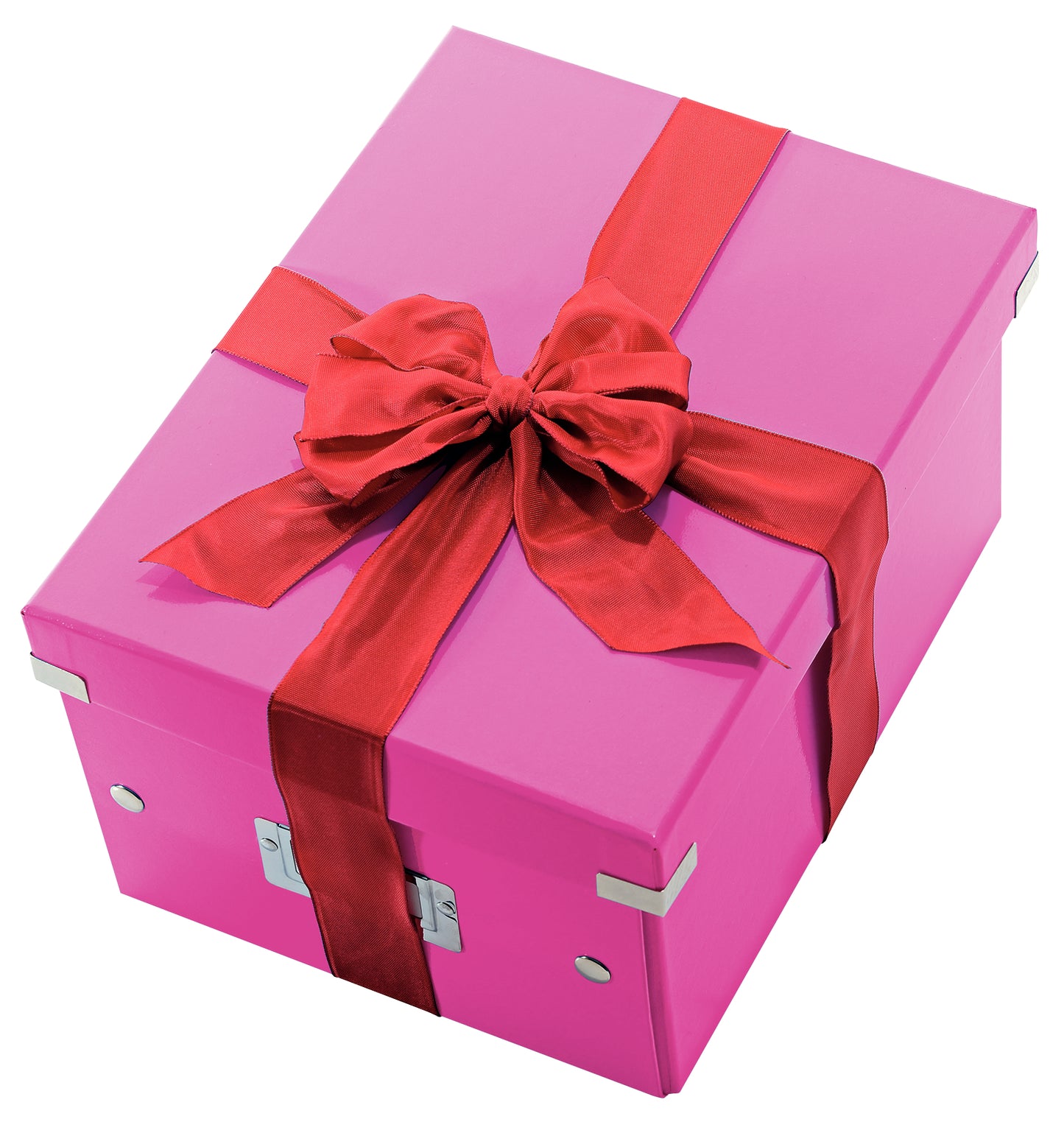 Boîte de rangement Click & Store WOW A4 - Rose vibrante et modulaire