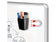 Pot crayons 2 compartiments base magnetique-noir