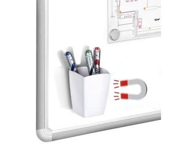 Pot crayons magnetique -blanc
