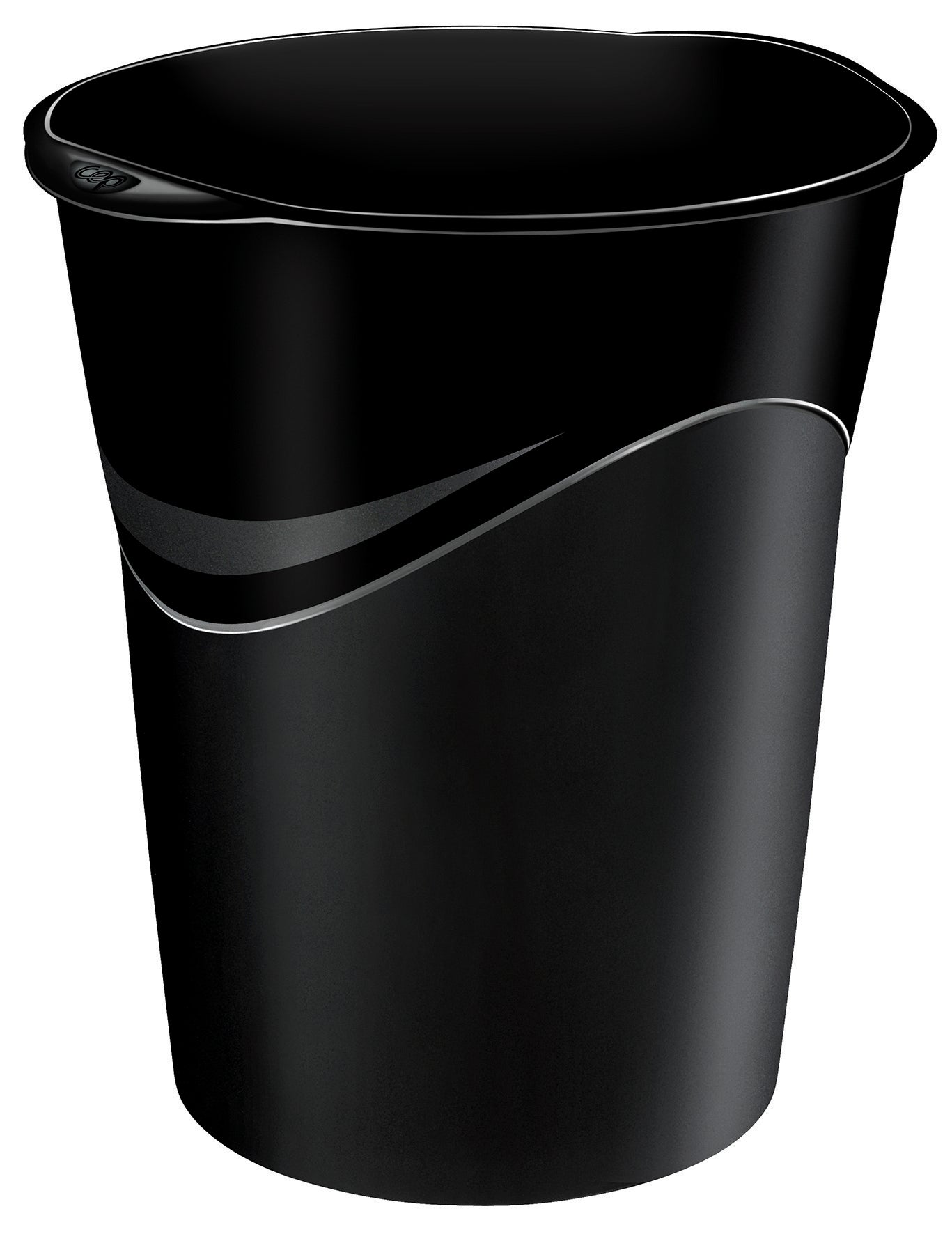 Corbeille papier 14l ceppro happy noir