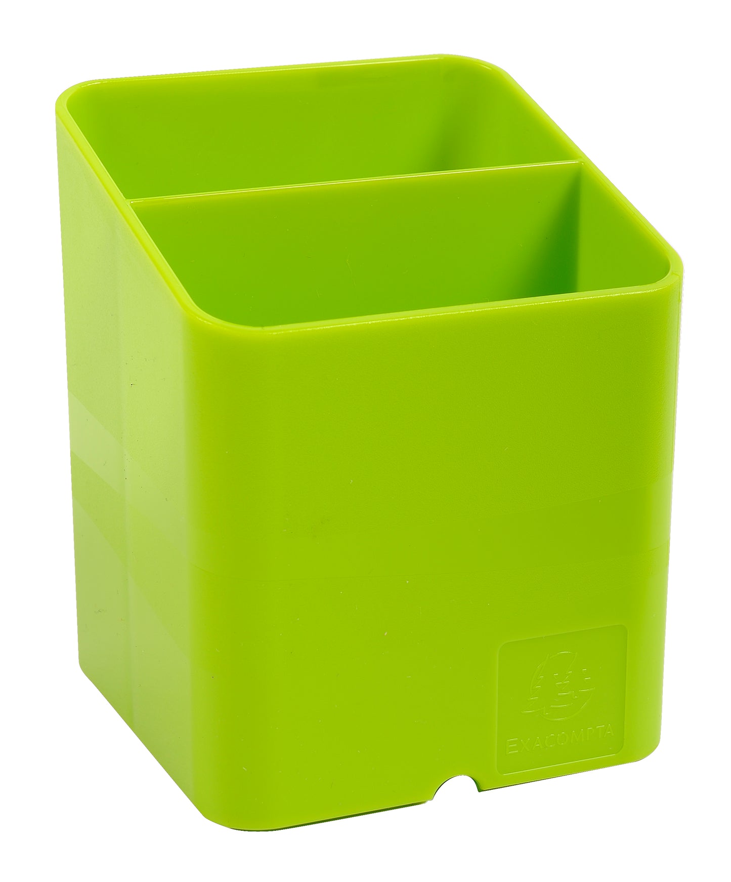 Pot à crayons Pen-Cube - Vert avec passe-câble - Design compact et pratique