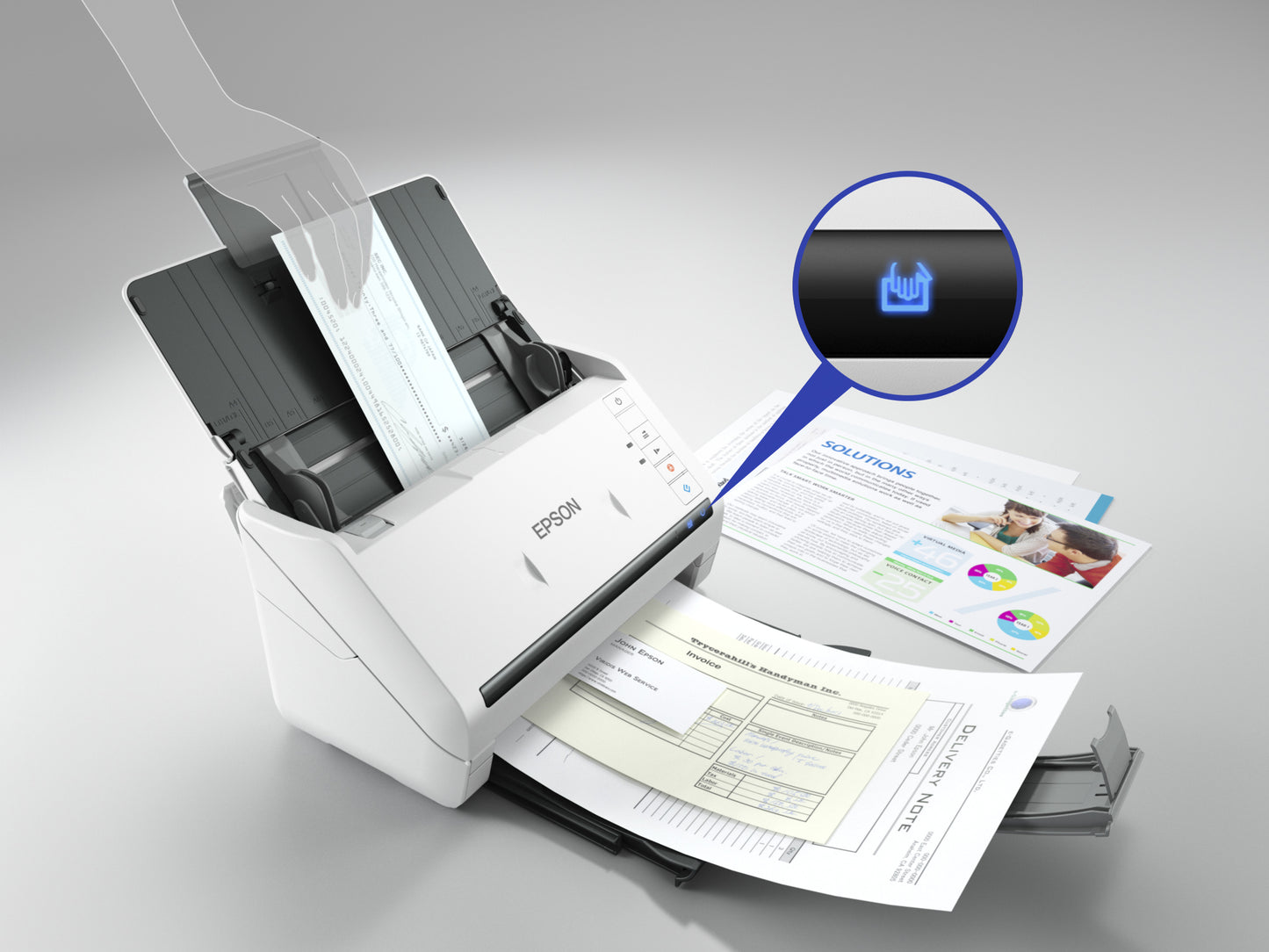 Scanner Epson ds-530ii - numérisation recto/verso 35ppm