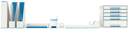 Corbeille courrier design wow bleu
