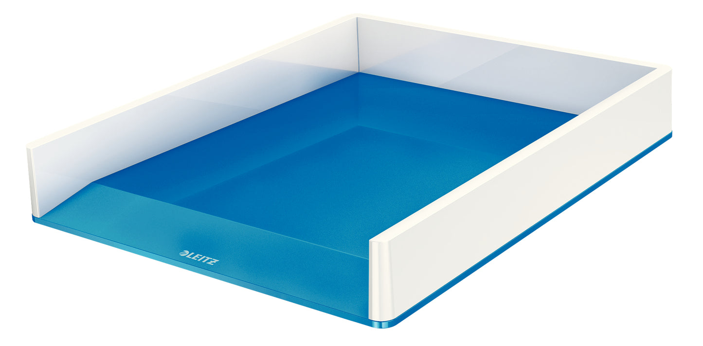Corbeille courrier design wow bleu