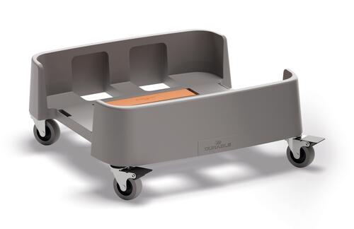 Conteneur à déchets 90L - Plastique recyclé et empilable- gris