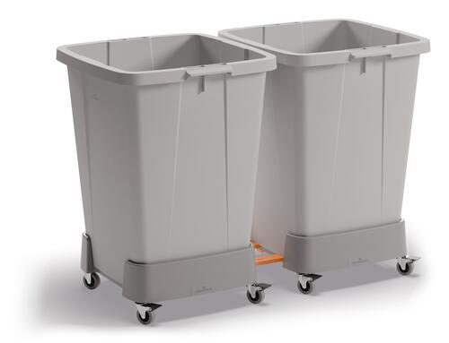 Chariot de transport pour conteneur 90L - gris