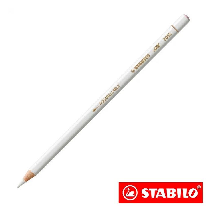 Crayon couleurmulti-surfaces stabilo all blanc