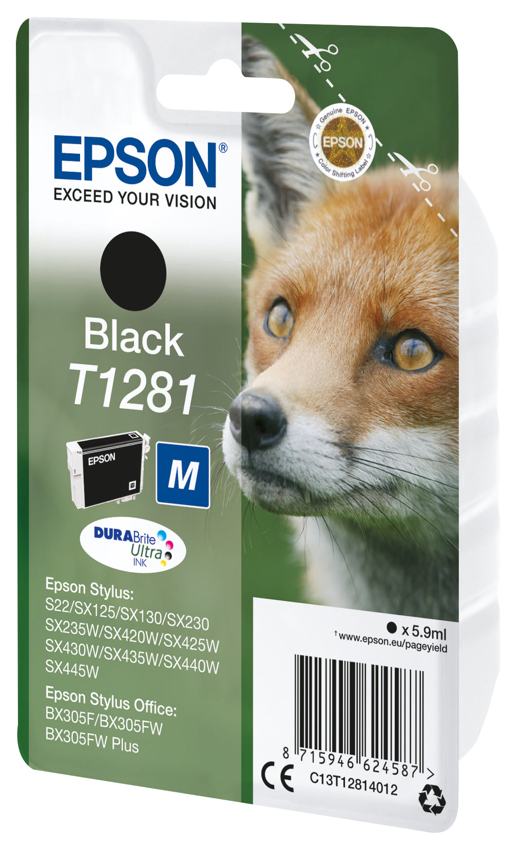 Cartouche d'encre Epson noire t1281 - économies et performance