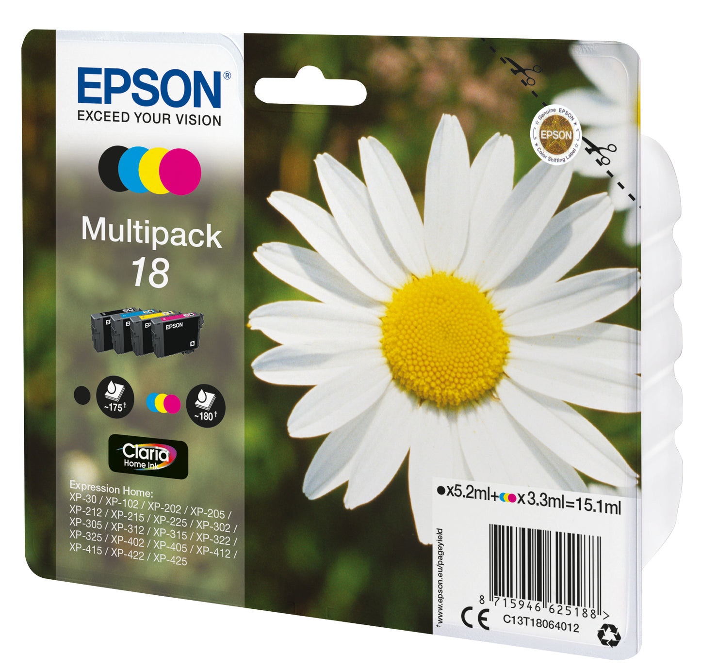Cartouche d'encre Epson multipack t1806 - économies d'encre