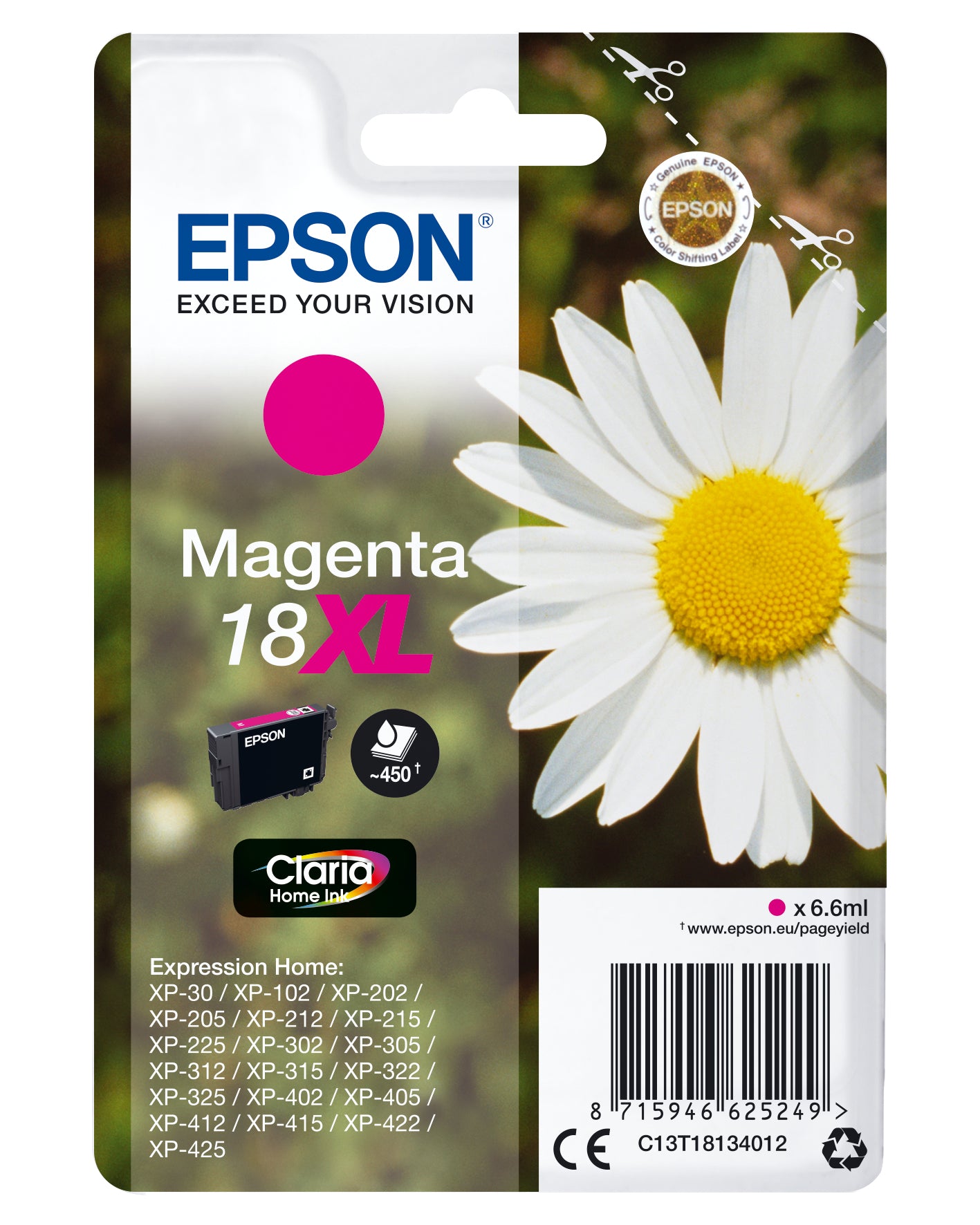 Cartouche Epson magenta xl - économie d'encre