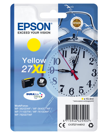 Cartouche d'encre Epson c13t27144 jaune 27xl reveil - haute capacité