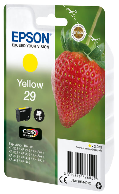 Cartouche d'encre Epson jaune 29 - économies d'encre