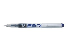 stylo plume v-pen encre effaçable bleu